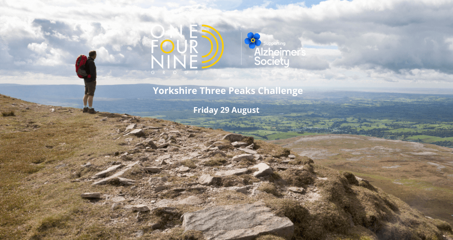 One Four Nine Group Yorkshire Three Peaks Challenge in Support of Alzheimer's Society