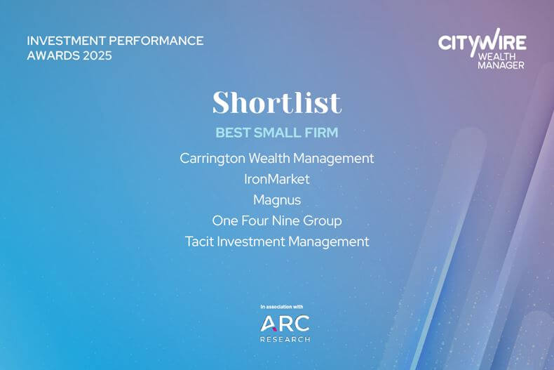 Citywire Awards - Best Small Firm Award Nomination